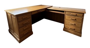 Wood Office L Shaped Desk