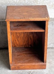 Small Wood Shelf End Table