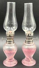 2 Vintage Oil Lamps - (FP)