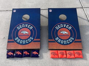 Denver Broncos 2'x4' Portable Cornhole Board Set