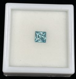 Large 1.7CT Cut Blue Zircon Gemstone #62