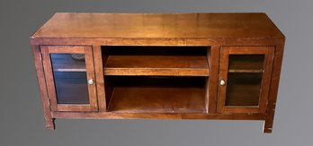 Vintage Wood Entertainment Cabinet Console