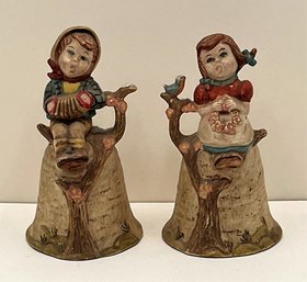 2 Vintage Ceramic Bells