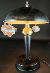 Small Table Lamp With 4 Harley Davidson Tags - (B3)