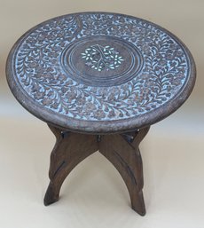 Vintage Carved Wooden Table / Stand