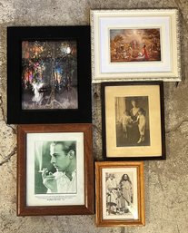 5 Assorted Framed Wall Art Pictures