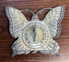 Metal Butterfly Sun Dial