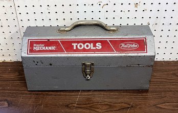 Metal Tool Box With Over 35 Tools