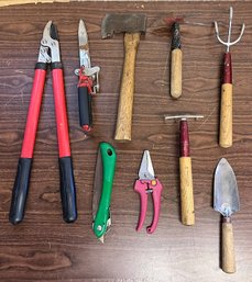 Lot Of 9 Garden Tools