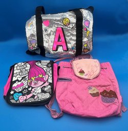 Lot Of 3 Fun Kids Backpacks/Bags