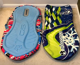 Lot Of 2 Snow Sleds With Additional Shred Time Bonus Sled