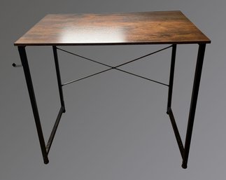 Wood Top Metal Table