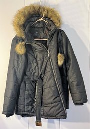 Ana Women's Faux Fur Hooded Coat - Size XL - C5