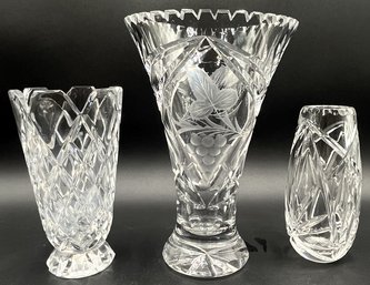Crystal Glass Vases - (B1)