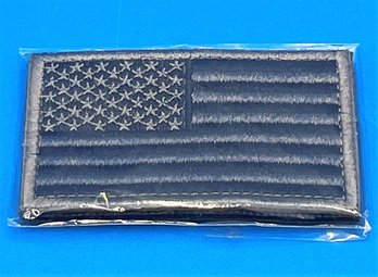 Tactical USA Flag Patch -Black & Gray - New In Packaging