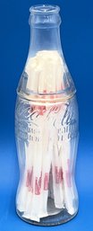 Coca Cola Glass Bottle Straw Dispenser New In Box - (T29)