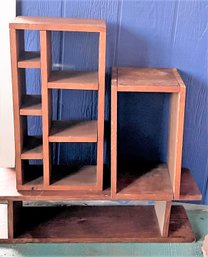 3 Assorted Small Wooden Shelves
