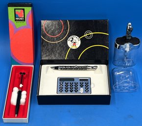 3 Walt Disney Mickey Mouse Pen & Calculator Items New In Box - (T29)