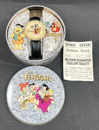 Flintstones Waltham Times Wristwatch In Metal Tin New In Packaging - (T29)