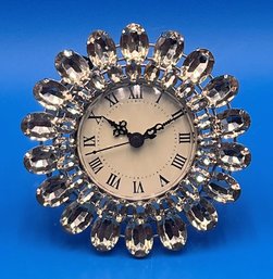 Pier 1 Imports Clear Gems Jeweled Clock - New With Tag