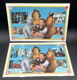 2 Vintage Wizard Of OZ Limited Edition 50th Anniversary Placemats - (T29)