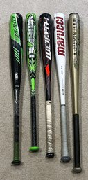 Lot Of 5 Baseball Bats