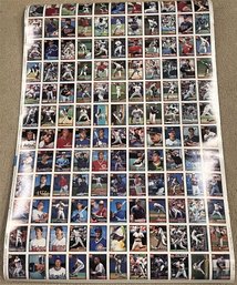 Uncut 1990 TOPPS Baseball Sheet - 132 Cards