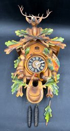 Vintage Wood German Made Cuckoo Clock - (TBL3)