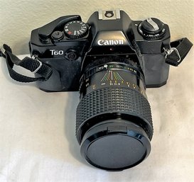 Canon T60 Camera - 35mm - With Cannon Bag & Accessories