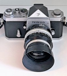 Vintage Nikon F Camera - 35 MM - With Nikon HS-6 Lens