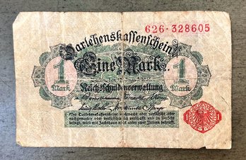 1914 Germany Banknote 1 Mark