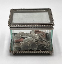 Glass & Metal Trinket Box