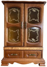 Wood Jewelry Armoire - (B1)