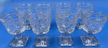 Set Of 8 Glass Goblet Dessert Glasses - (FR1)