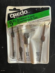 Credo 4 Piece Screwdrill And Countersink Set