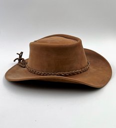 Leather Cowboy Hat - Size XL - Made In Mexico