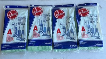 Lot Of 4 Genuine Hoover Vacuum Cleaner Bags - Type A - New In Packaging