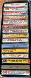 Lot Of 15 Country Music Cassettes In Case