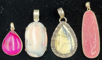 Stone Pendants Set In Sterling Silver #108