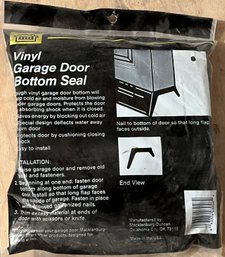 Vinyl Garage Door Bottom Seal New In Packaging - (GW)