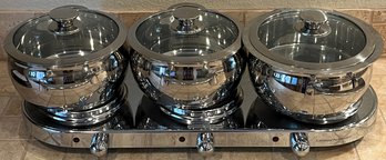 Command Performance Triple Burner 3 Pots With Lids Cusine Cookware MK-377 (2 Of 2) - (BU)