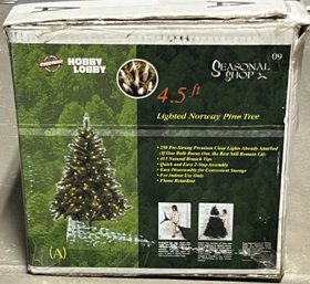 4.5 Foot Lighted Norway Pine Christmas Tree - (B)