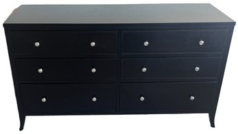 ARHAUS Furniture Long 6 Drawer Wood Dresser - (G)