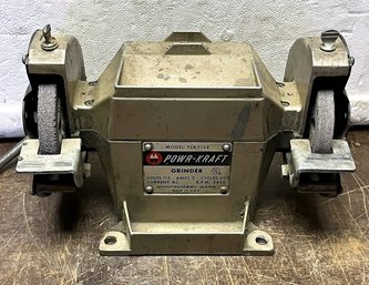 Vintage Powr-Kraft Mountable Grinder (Model #TSX-5138)