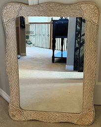 Wood & Wicker Mirror - (G)