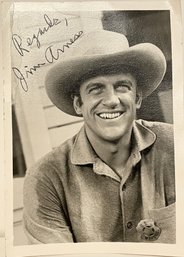 Vintage James Arness Autographed Photo - (B)