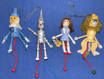 Vintage Kurt Adler Wood Wizard Of Oz Pull Puppet Ornaments CB#11  - (B)