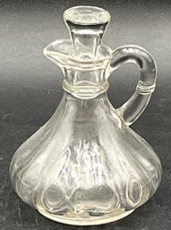 Vintage Pressed Glass Cruet - (K15)