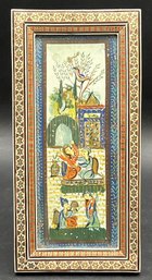 Persian Wood Framed Hand Painted Art Piece - (K15)