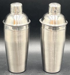 2 Stainless Steel Cocktail Shakers - (K15)